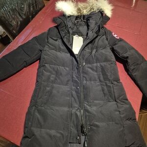 Canada Goose Black Puffer Jacket with Fur Hood